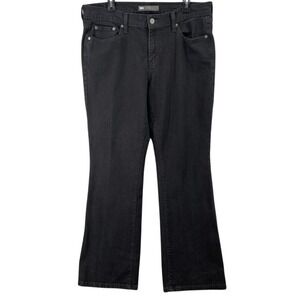 Levis 515 Womens Jeans Sz 12 Straight Boot Cut Black Mid Rise Preppy‎ Minimalist